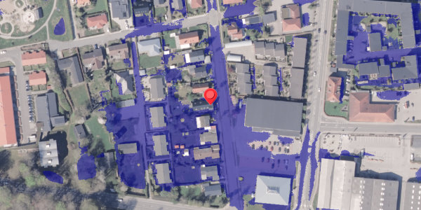 Ekstrem regn på Boulevarden 26, 8300 Odder