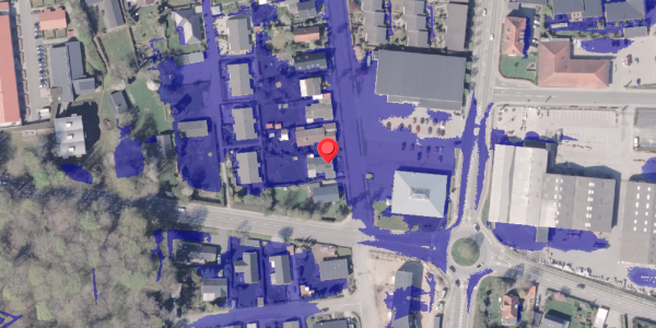 Ekstrem regn på Boulevarden 34, 8300 Odder