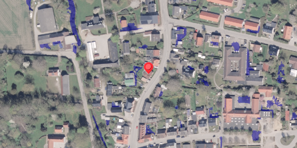 Ekstrem regn på Hovedgaden 9, 8300 Odder