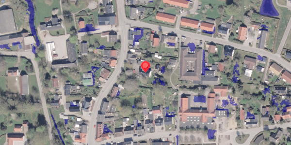 Ekstrem regn på Hovedgaden 12, 8300 Odder