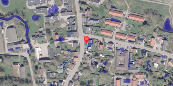 Ekstrem regn på Hovedgaden 18, 8300 Odder