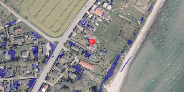 Ekstrem regn på Kystvejen 162, 8300 Odder