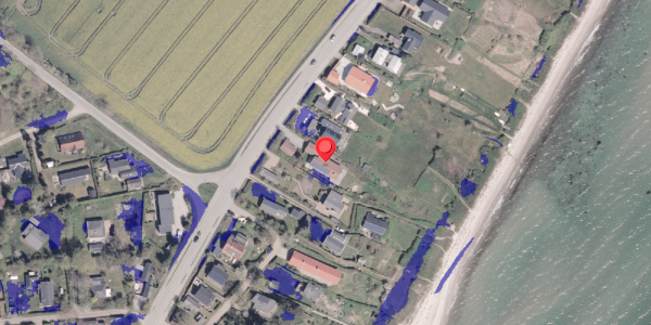 Ekstrem regn på Kystvejen 164, 8300 Odder