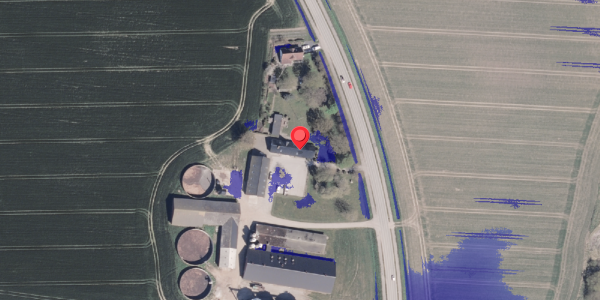 Ekstrem regn på Kystvejen 215, 8300 Odder