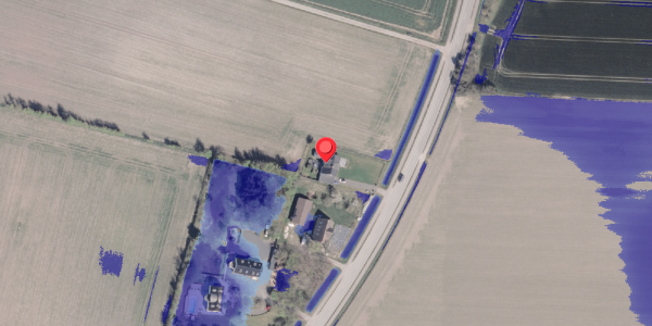 Ekstrem regn på Kystvejen 277, 8300 Odder
