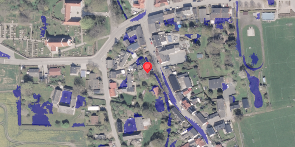 Ekstrem regn på Købmagergade 6, 8300 Odder