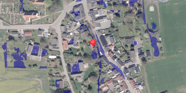 Ekstrem regn på Købmagergade 8, 8300 Odder