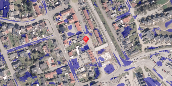 Ekstrem regn på Søndergade 9, 8300 Odder
