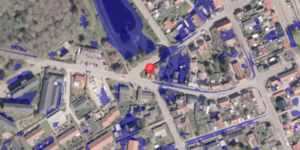 Ekstrem regn på Vestergade 24, 8300 Odder