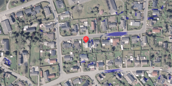 Ekstrem regn på Vinkelager 6, 8300 Odder