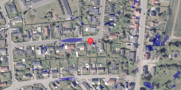 Ekstrem regn på Vinkelager 16, 8300 Odder
