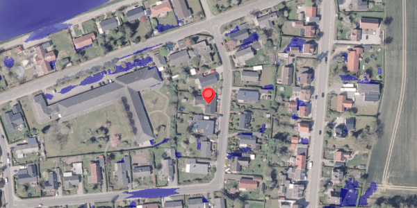 Ekstrem regn på Vinkelager 19, 8300 Odder