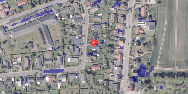 Ekstrem regn på Vinkelager 24, 8300 Odder
