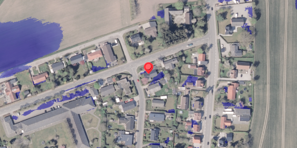 Ekstrem regn på Vinkelager 34, 8300 Odder