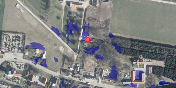 Ekstrem regn på Markvangen 2A, 8963 Auning