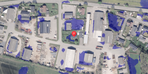 Ekstrem regn på Industritoften 5, 8660 Skanderborg
