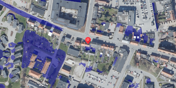 Ekstrem regn på Vestergade 21, 8660 Skanderborg