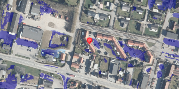 Ekstrem regn på Centervej 87, 8963 Auning