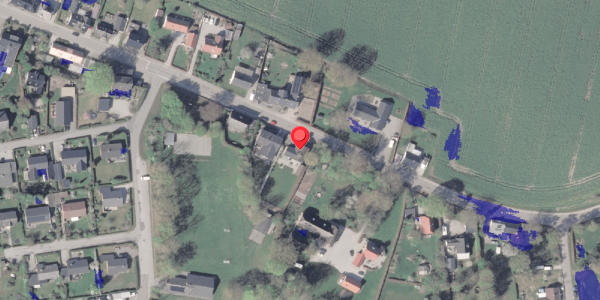 Ekstrem regn på Hovedgaden 13, 8963 Auning