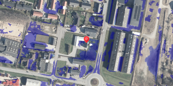 Ekstrem regn på Industrivej 6B, 8963 Auning