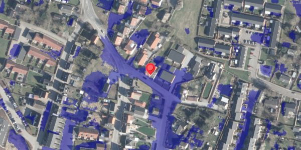 Ekstrem regn på Juelsgade 11, 8963 Auning