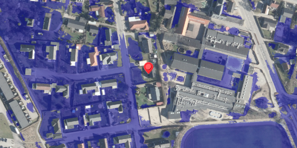 Ekstrem regn på Nyvangsvej 7, 8963 Auning