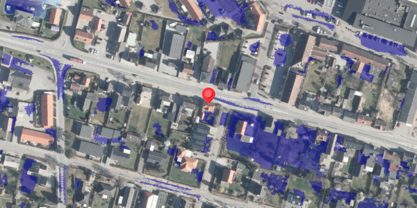 Ekstrem regn på Vestergade 25, 8963 Auning