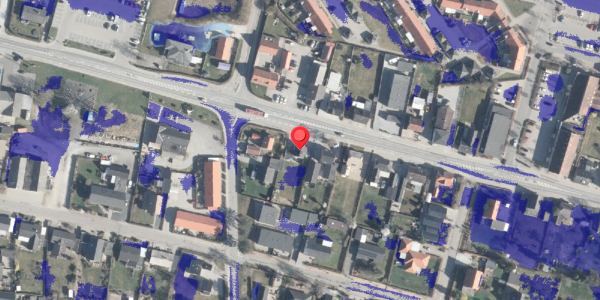 Ekstrem regn på Vestergade 35, 8963 Auning