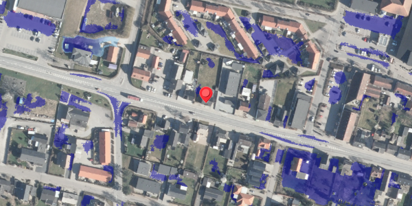 Ekstrem regn på Vestergade 40, 8963 Auning