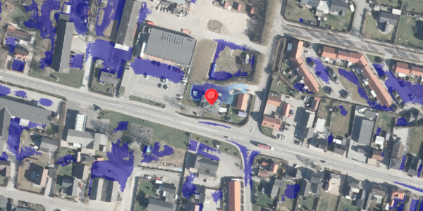 Ekstrem regn på Vestergade 46, 8963 Auning