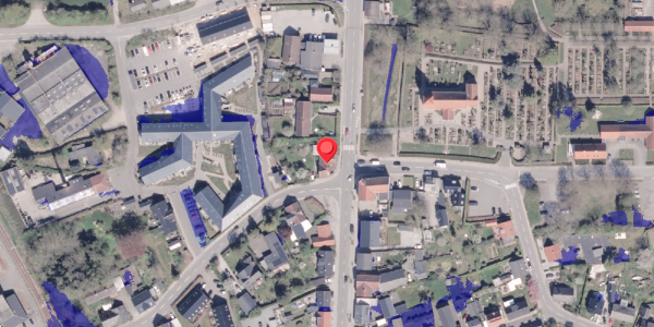Ekstrem regn på Bredgade 50, 8340 Malling