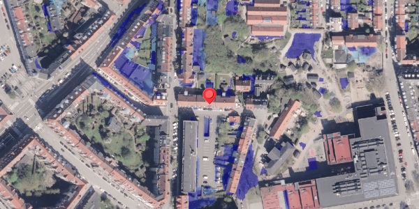 Ekstrem regn på Dannebrogsgade 21K, 8000 Aarhus C