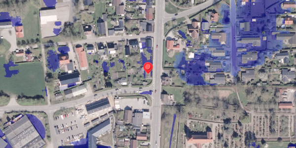 Ekstrem regn på Holmskovvej 2, 8340 Malling