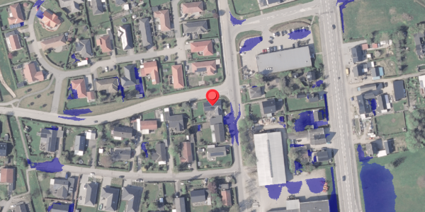 Ekstrem regn på Parallelvej 67, 8380 Trige