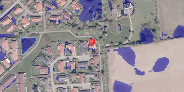 Ekstrem regn på Præstelodden 21, 8330 Beder