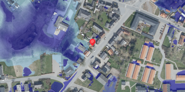 Ekstrem regn på Algade 10, 7752 Snedsted
