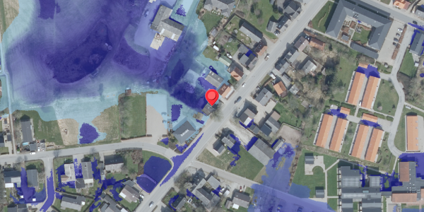 Ekstrem regn på Algade 14, 7752 Snedsted