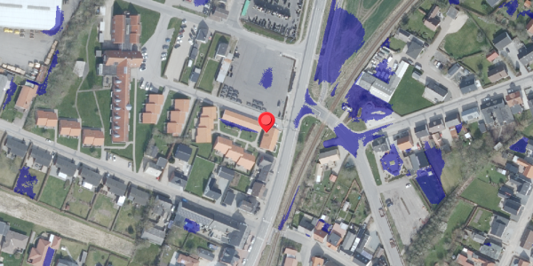 Ekstrem regn på Fredensvej 1A, 7700 Thisted