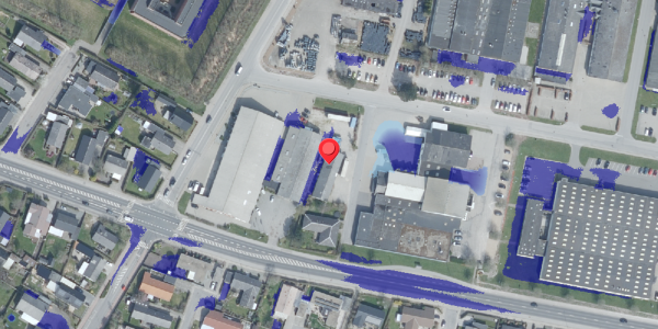 Ekstrem regn på Industrivej 4, 7700 Thisted