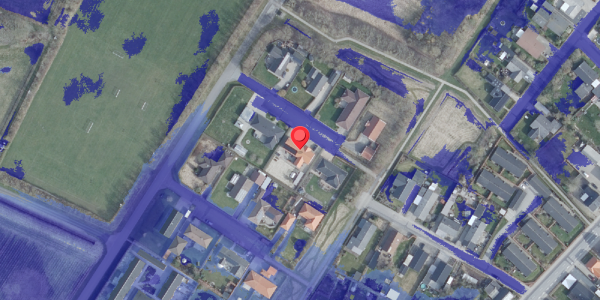 Ekstrem regn på Bindeleddet 52, 9440 Aabybro