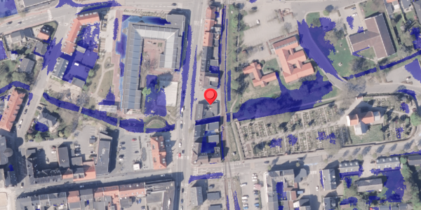 Ekstrem regn på Rådhusgade 6C, 8300 Odder