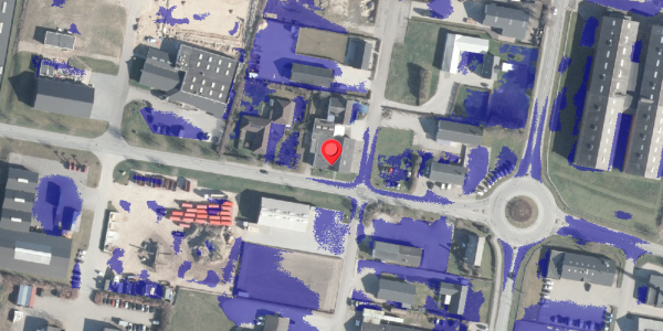 Ekstrem regn på Industrivej 14C, 8963 Auning