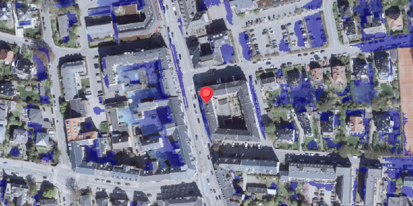 Ekstrem regn på Strandvejen 98, 2900 Hellerup
