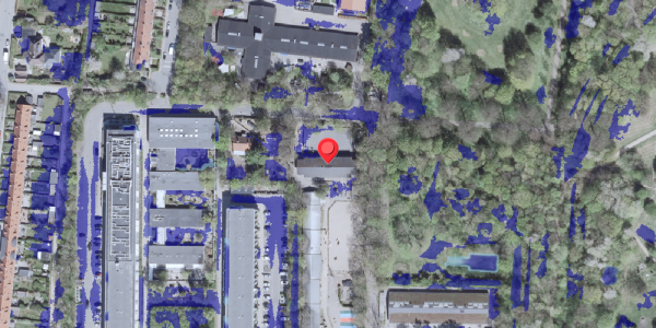 Ekstrem regn på Rymarksvej 121, 2900 Hellerup