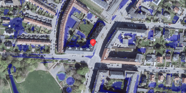 Ekstrem regn på Strandvejen 209, 2900 Hellerup