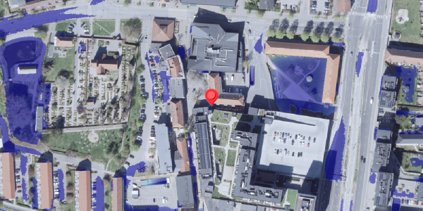 Ekstrem regn på Herlev Torv 24, 2730 Herlev
