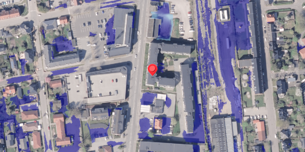 Ekstrem regn på Banegårdsparken 9, 8300 Odder