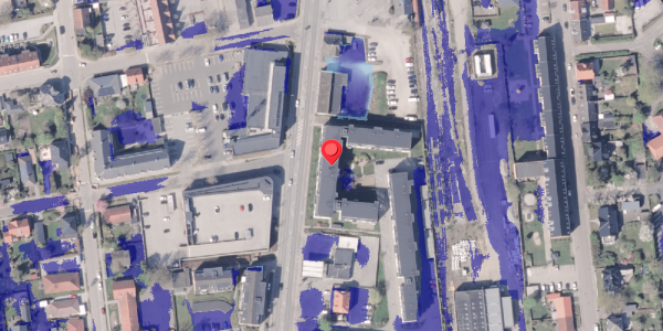 Ekstrem regn på Banegårdsparken 13, 8300 Odder