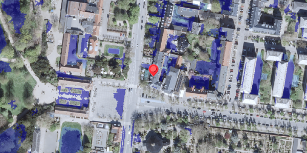 Ekstrem regn på Allegade 2, 2000 Frederiksberg