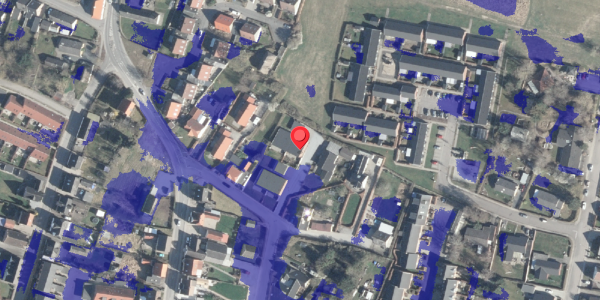 Ekstrem regn på Juelsgade 13C, 8963 Auning